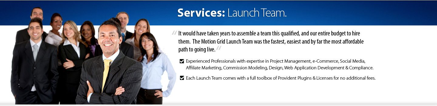 Services: Launch Team.